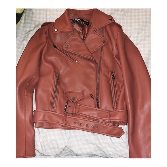 Zara Faux Leather Biker Jacket - Picture 3 of 4